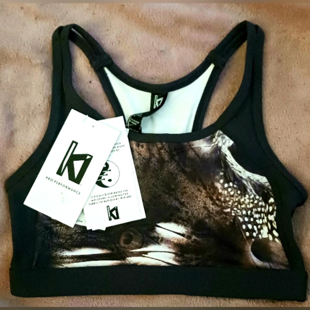 Ki pro performance print sportsbra Sz S nwt